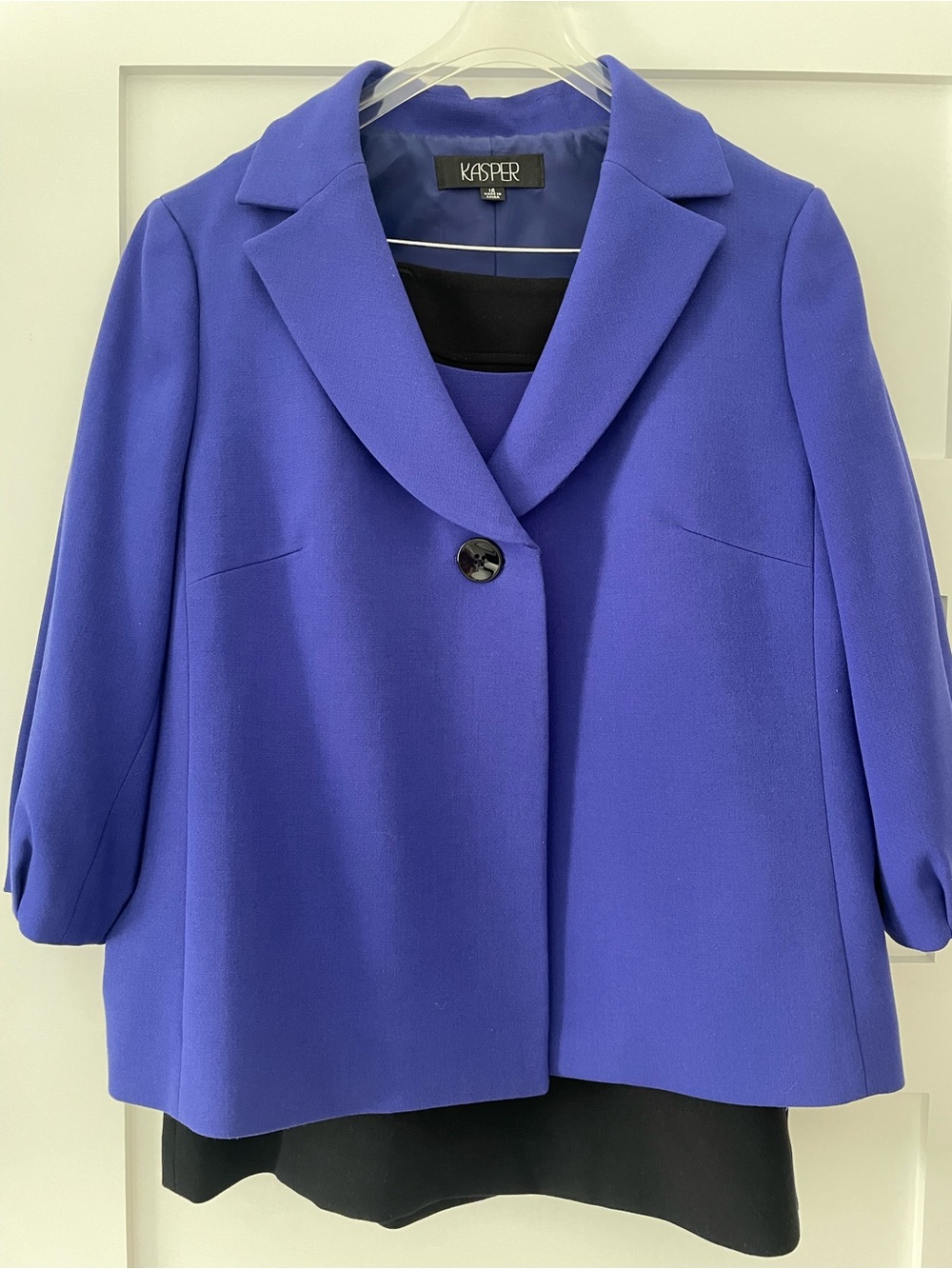 Kasper Women's Cobalt Single-Button Blazer